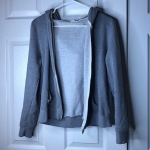 Grey zip up